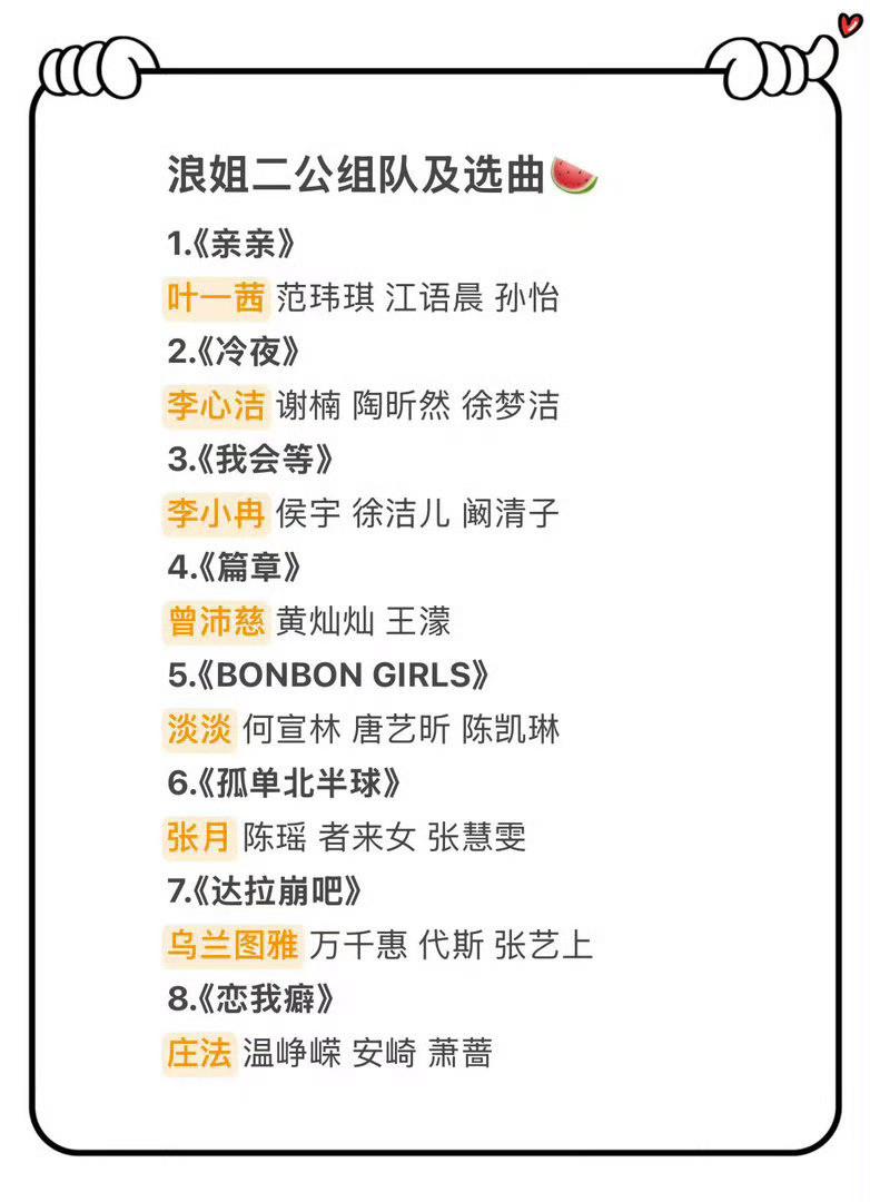 曝浪姐二公赛制这个赛制给队长的压力真的很大啊！太虐了，二公哪位队长哭啊乘风20