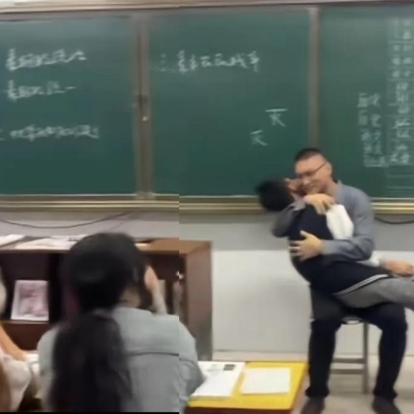 这位高一班主任面对上课总爱打瞌睡的学生没有一味批评，而是直接请他到讲台前，