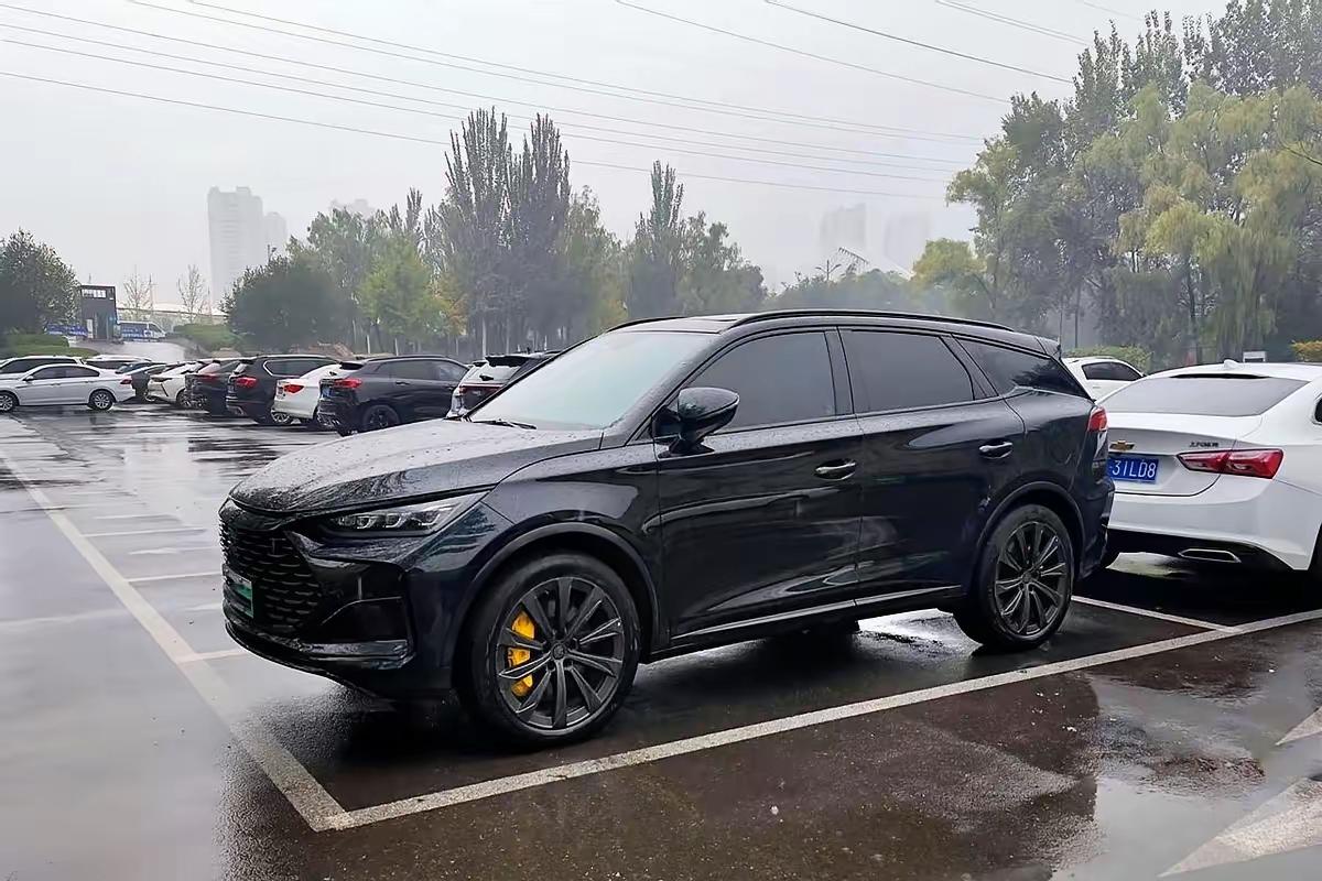 我家里的一台新能源汽车是比亚迪唐，它的自动泊车功能非常好用，而且很丝滑，即使左右