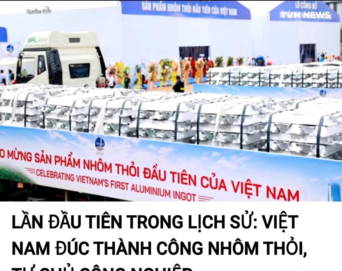 隔壁越南这几天估计高兴疯了。熬了整整11年，终于造出了他们国家第一块高纯度铝锭