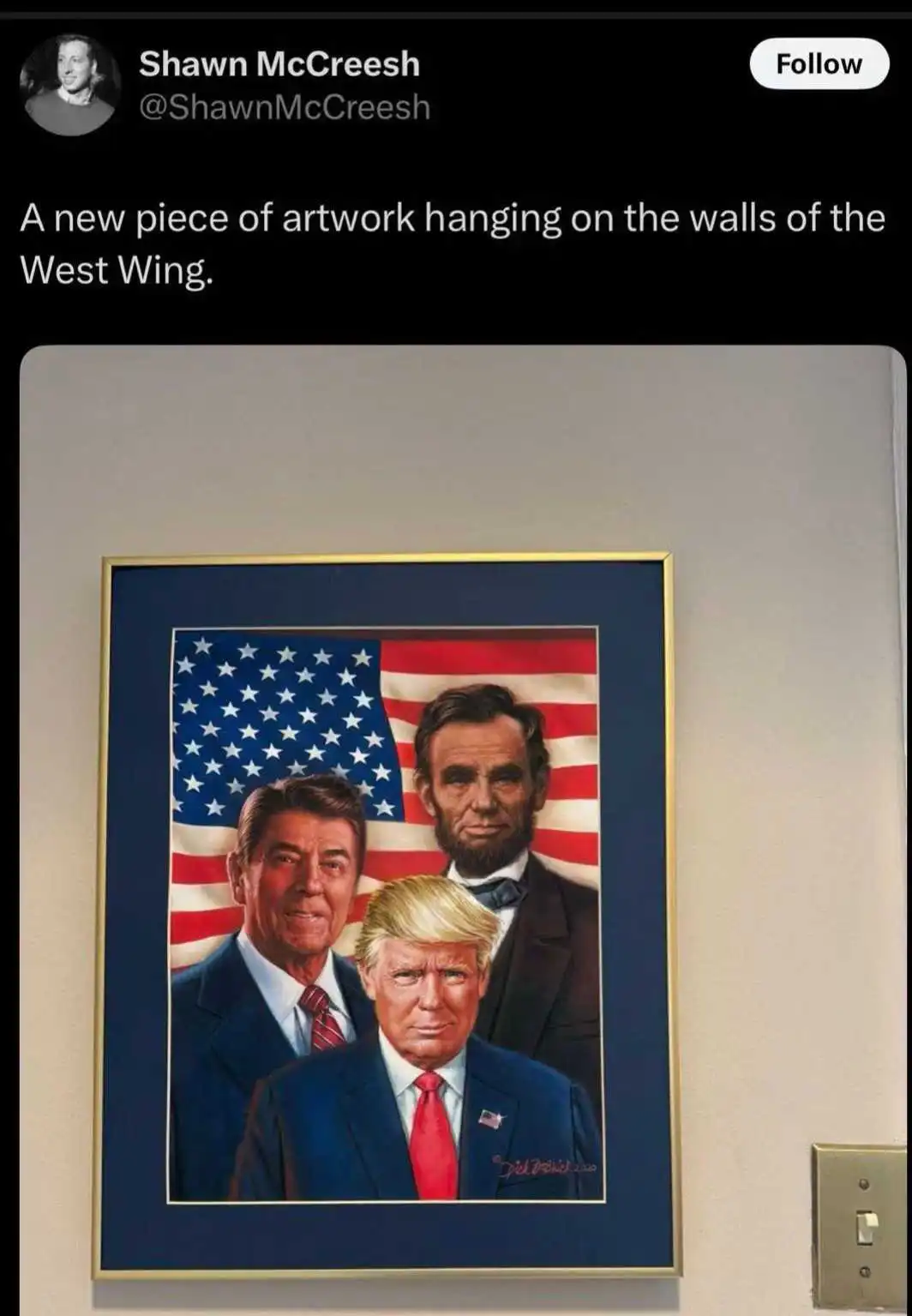 白宫挂上了新画！你们怎么看？