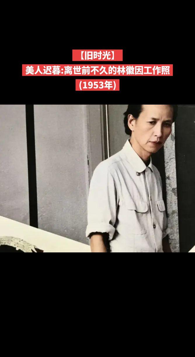 【旧时光】美人迟暮:离世前不久的林徽因工作照(1953年)