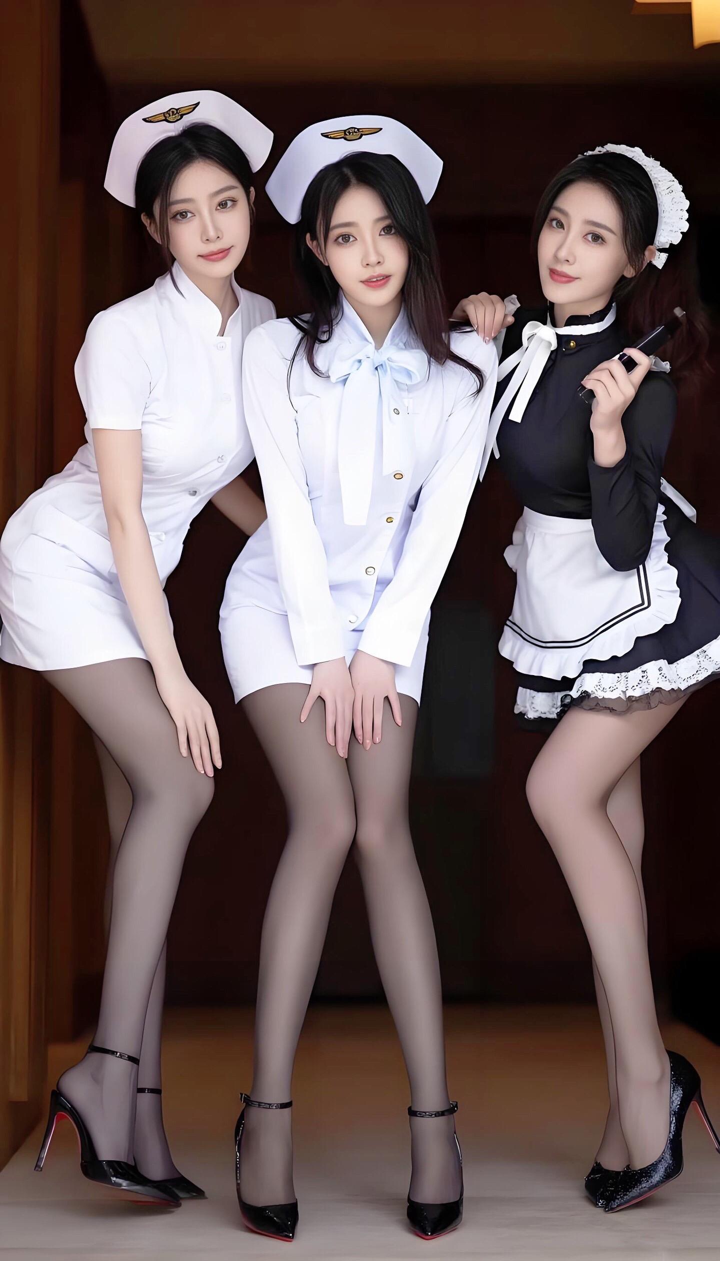 美女 满屏大长腿 大长腿
