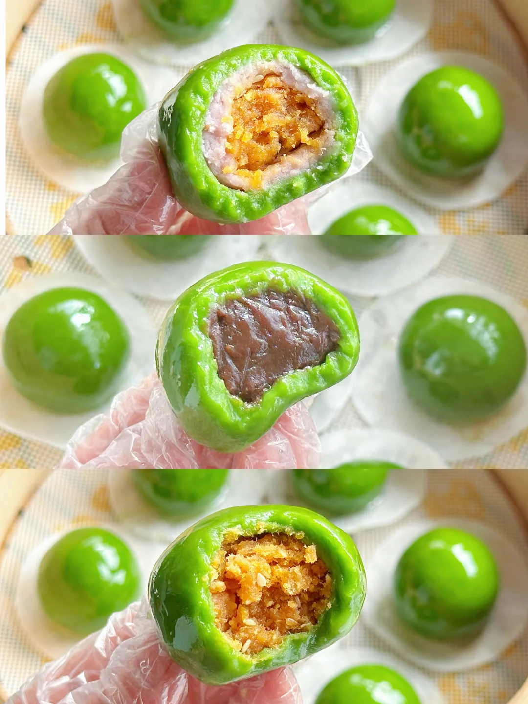 对糯叽叽的青团毫无抵抗力！一次解锁4种口味