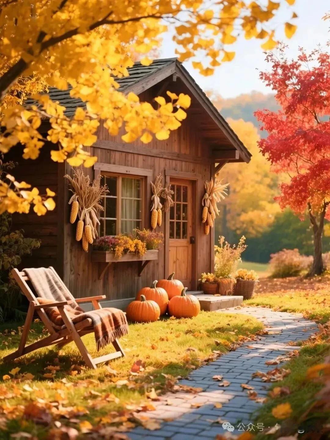 上联:东篱菊败蝶心乱下联:庭院风轻燕语稀横批:一叶知秋