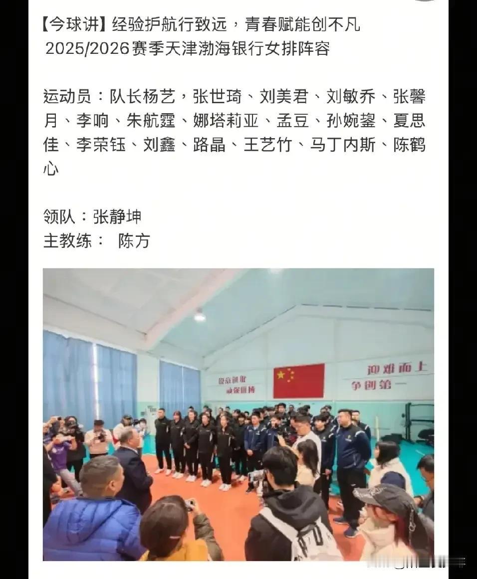 2026排超联赛天津女排真的没有夺冠的实力！看看现在的这支天津女排的阵容：基