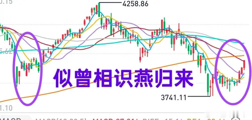 A股：大盘——似曾相识燕归来！这次大盘的走势与3月23日跌到3794点之后的走势