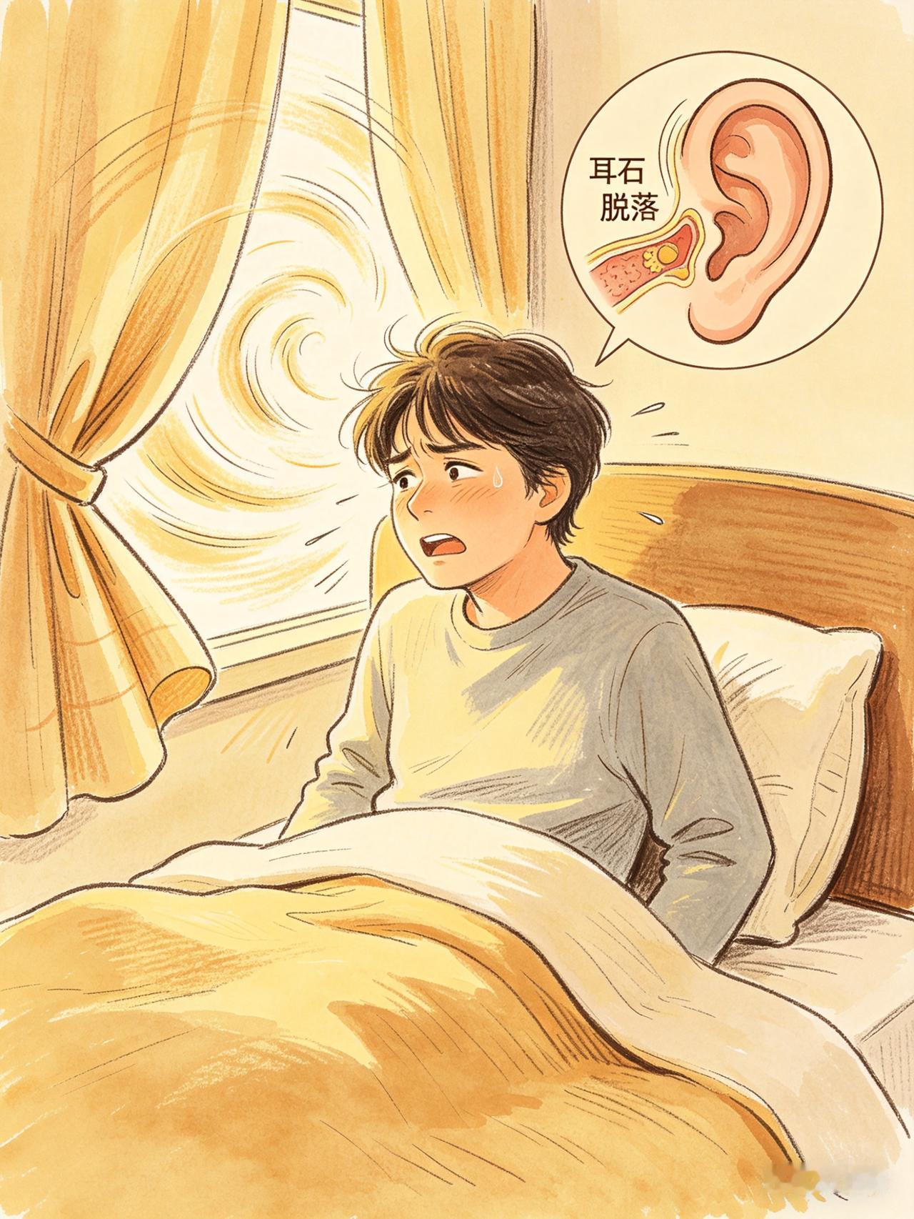 第一次得耳石症，那滋味真吓人二十多天前早上六点多，我上厕所还没起身，一转身