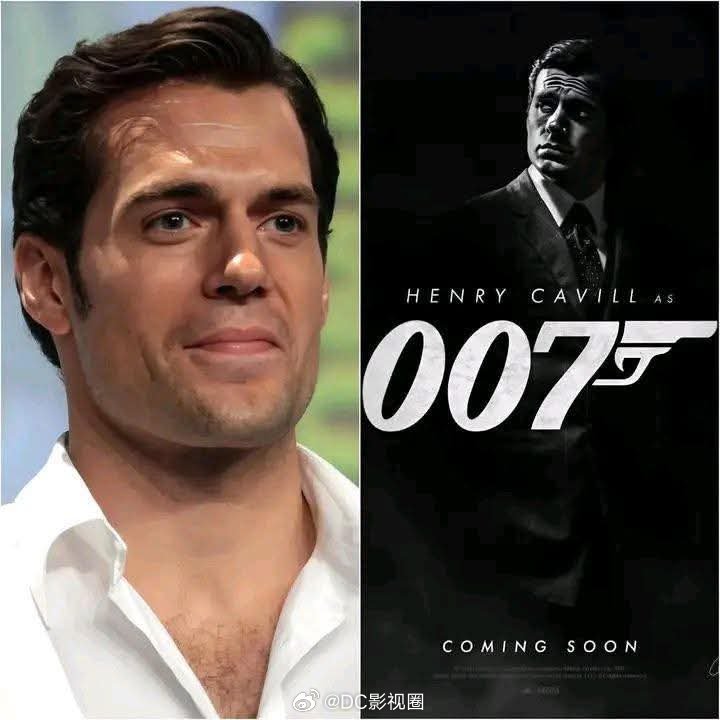 据外媒传闻，亨利·卡维尔将正式出演“007”詹姆斯·邦德一角！007😘亨
