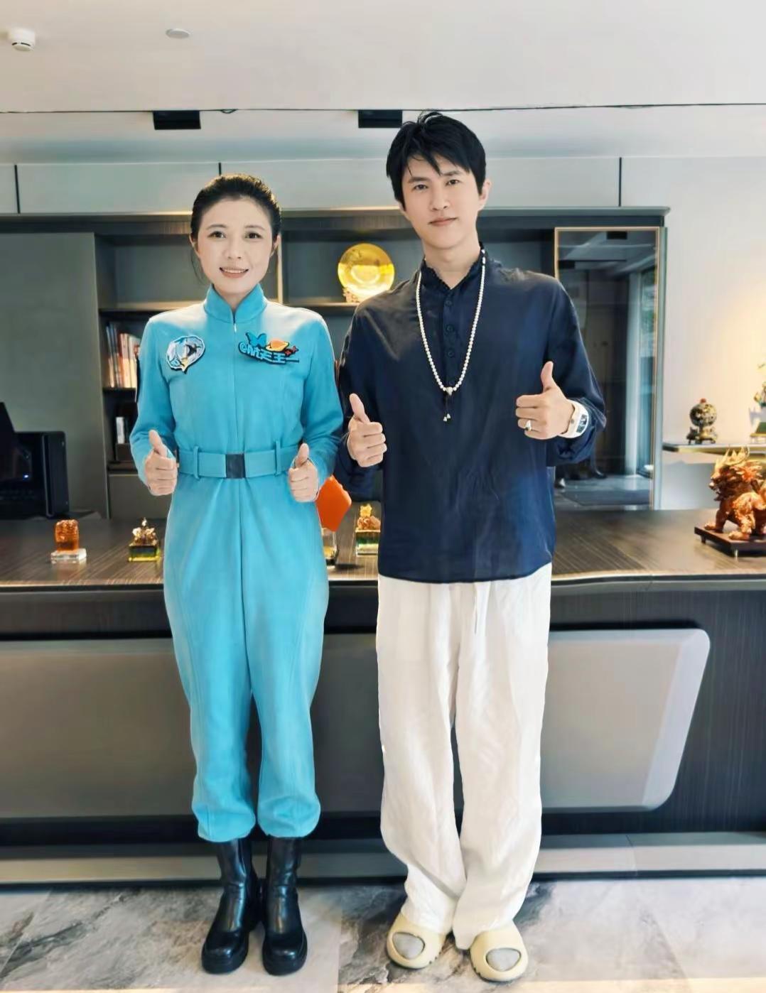 与航天王一老师会面，星空很远，梦想很近，致敬每一份航天情怀，致敬中国航天力量🚀