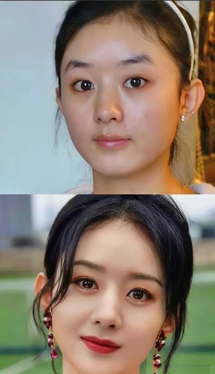 赵丽颖一看就是原生脸，其他人整没整不好说，她肯定是没整过