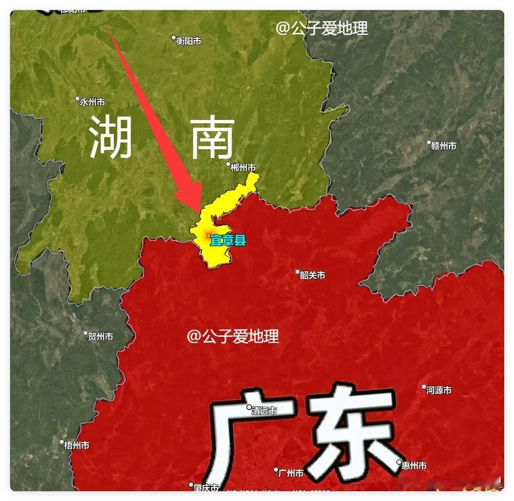 六百年风雨中，三面被广东包围的宜章，如何成为湖南最特殊的南大门！想象一下，你站