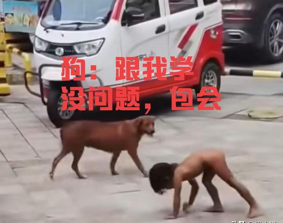有父母把孩子当“野兽”养，这事儿听起来就让人心头一紧。孩子光着身子在地上爬，吃饭