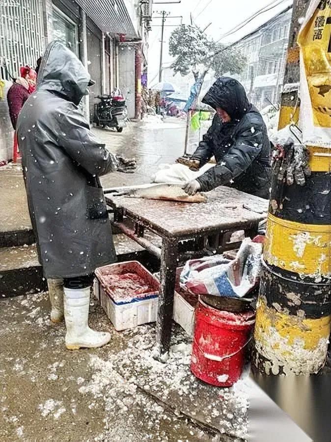 零下四度，武汉街头。他们还在。我蹲下来挑两把泥里滚过的菠菜，手指碰到裂口