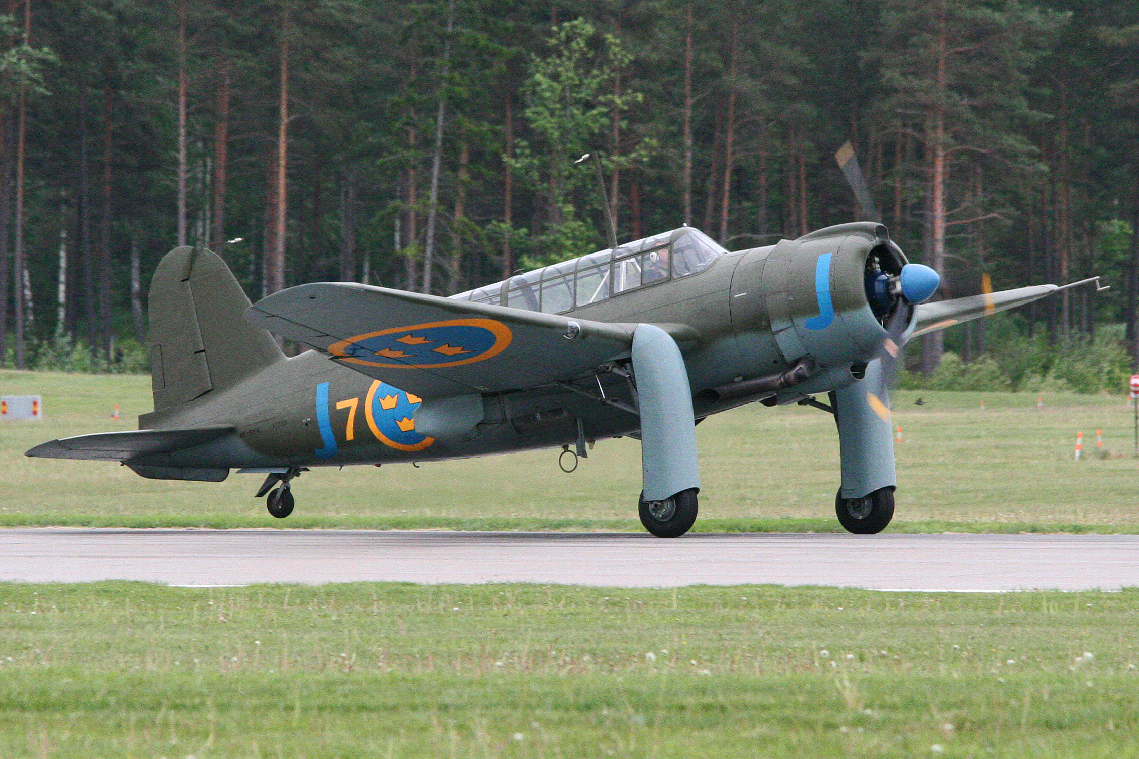 分享圖片：瑞典薩博Saab-17輕型轟炸機