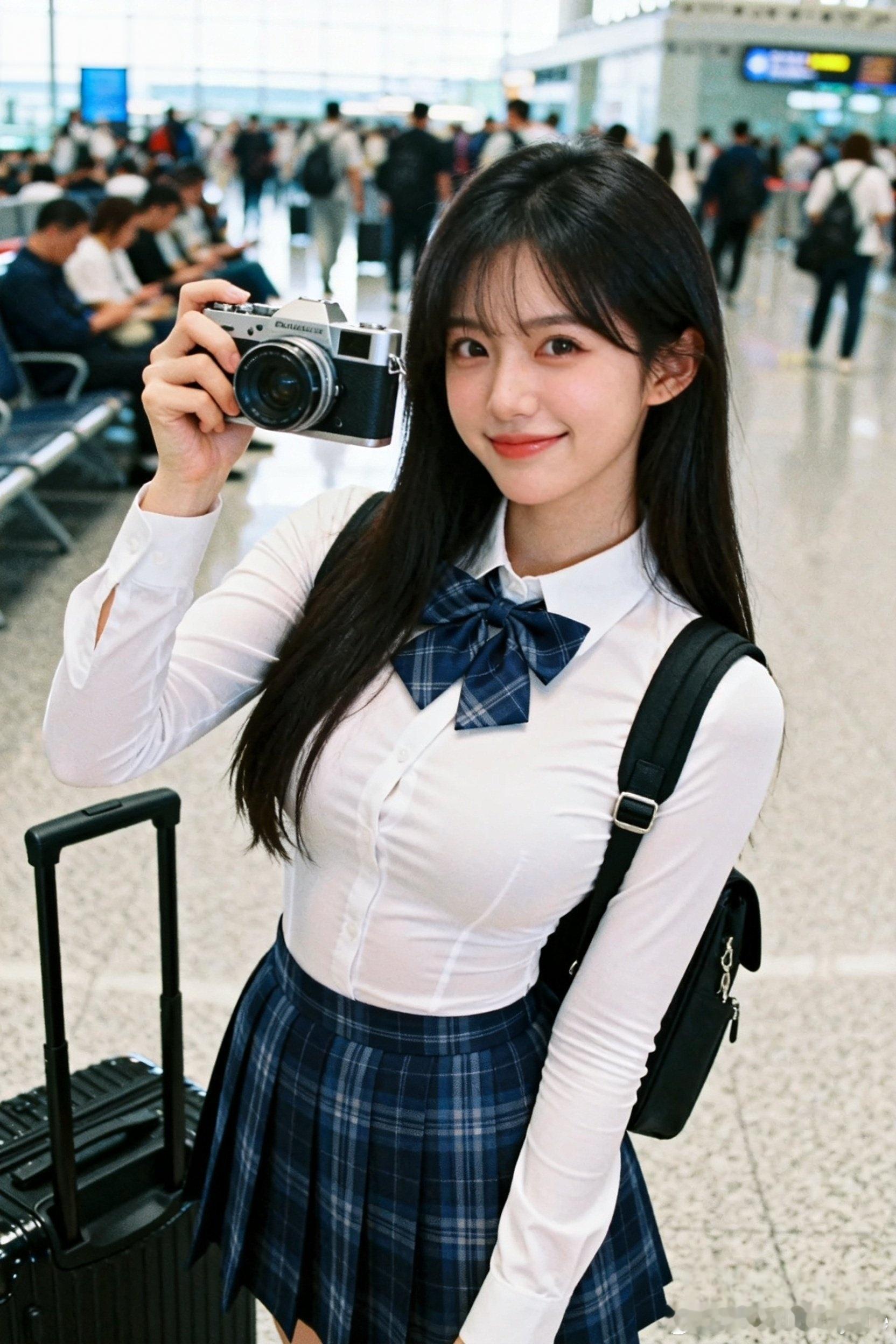 今天就以JK出行吧！主打一个可爱！JK女孩出没！请注意一定要多夸夸我！行摄漫记聂