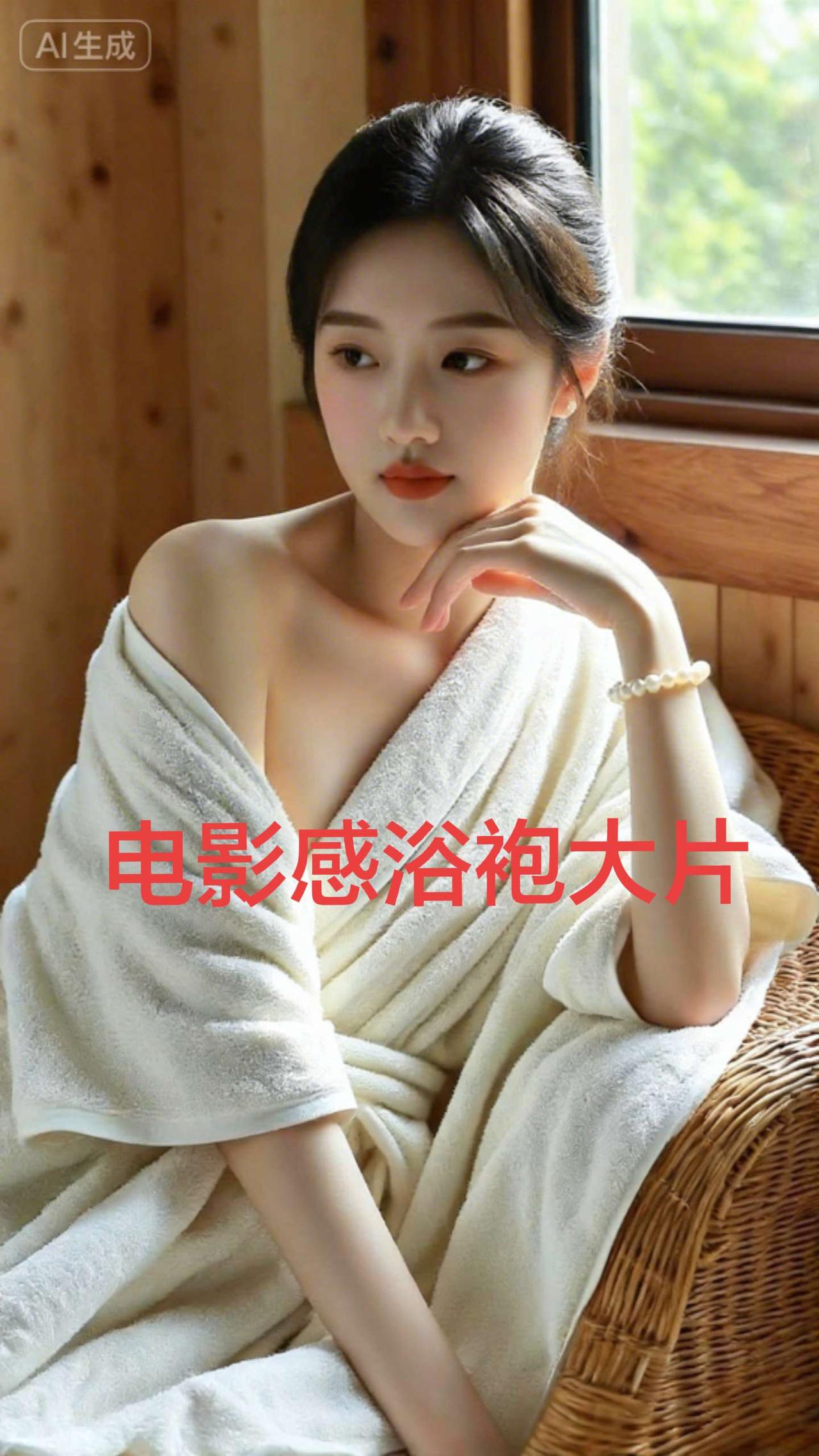 生活需要一点松弛感。不用刻意摆拍，只是裹着柔软的浴袍，靠在窗边发一会儿呆破