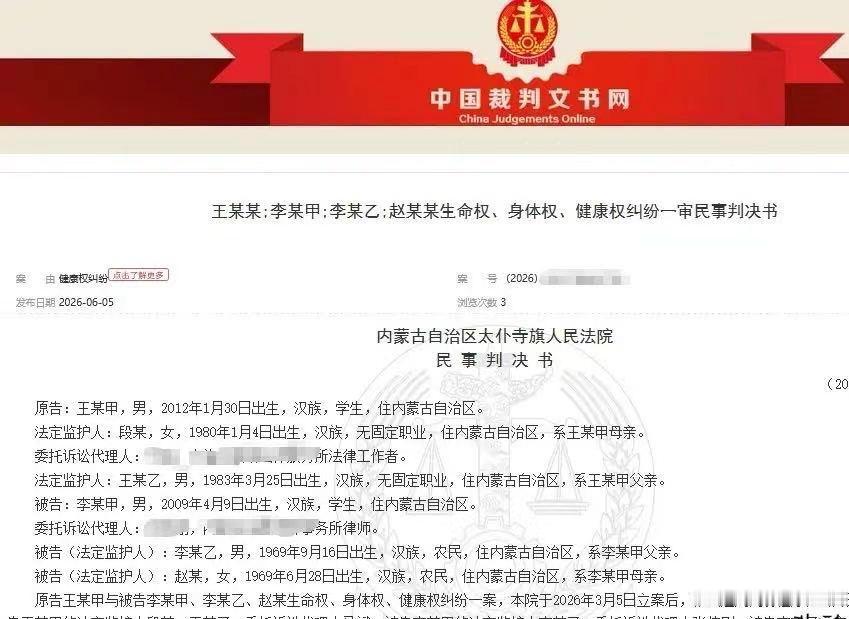 “这次法院判的太漂亮了！”内蒙古，16岁男生被8名同学围殴，情急之下拿起角落里的