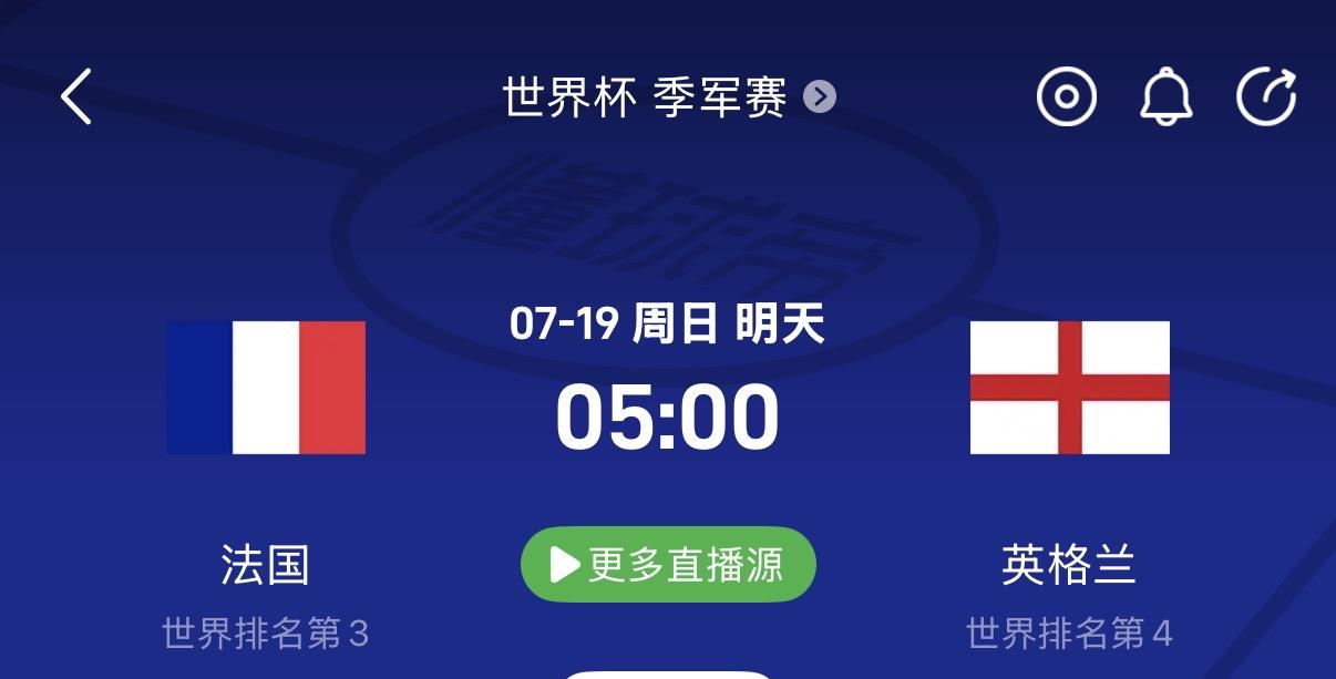 美加墨世界杯7月19日赛事前瞻🇫🇷法国vs英格兰🏴结合历届世