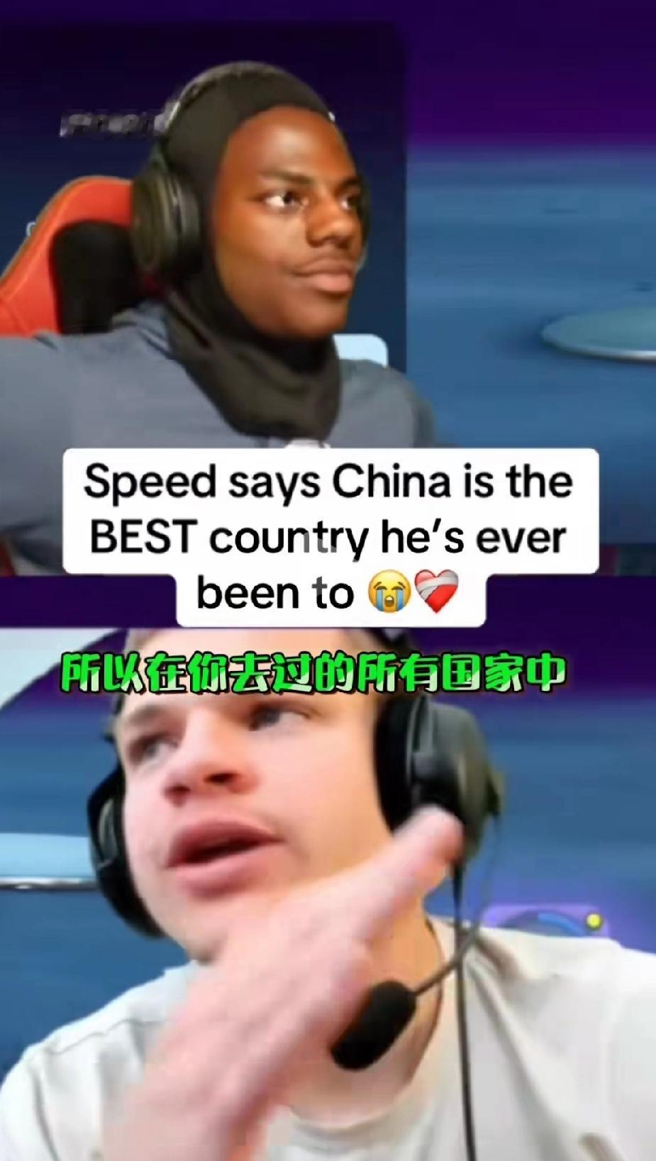 看来这孩子是真的爱上中国了。甲亢哥在和网友对话中又提到了中国，他认为在他去过的所