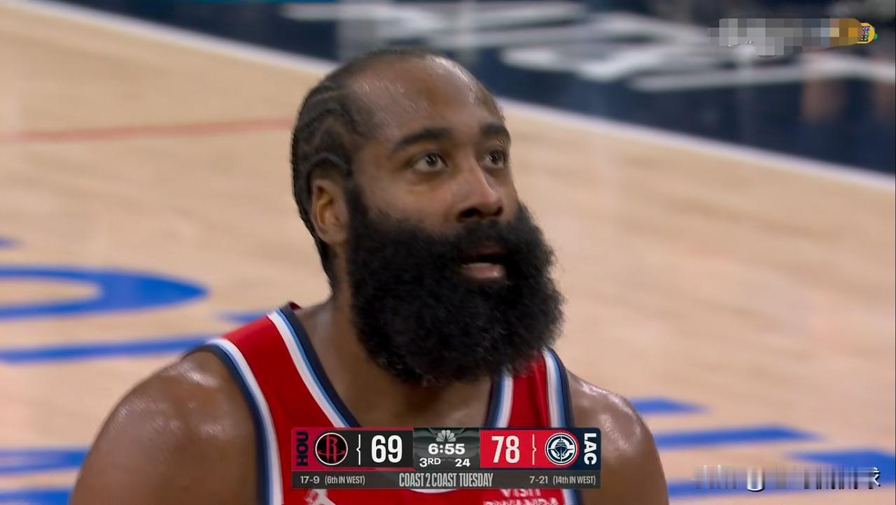 我要向快船当家后卫哈登诚挚的道歉，我真的错怪他了！在今天快船主场以128：108