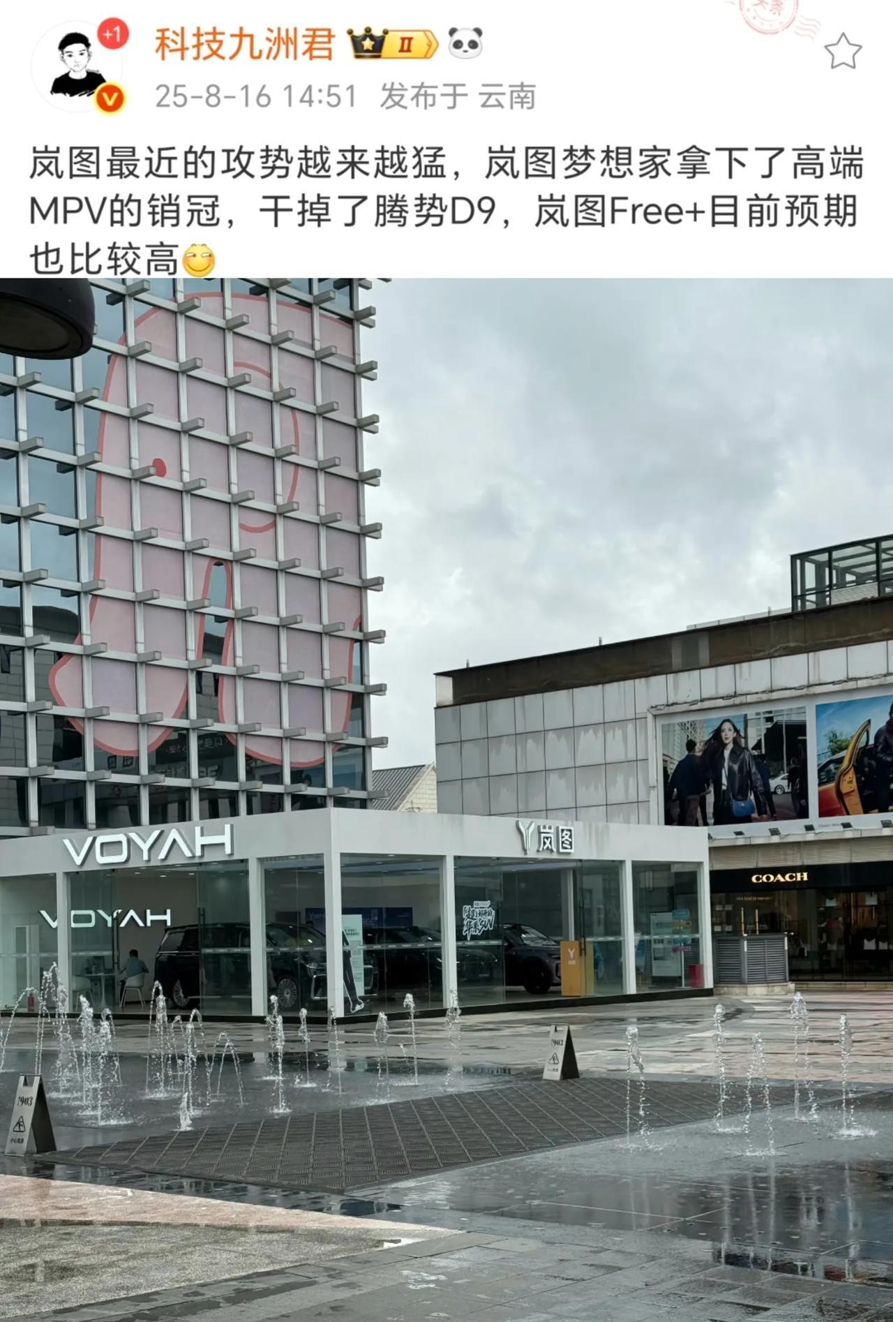 mpv居然第一了，岚图也是猛[微笑]