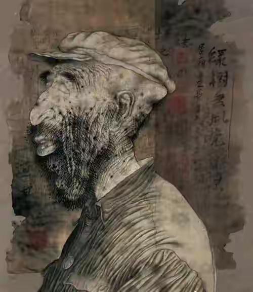 清华美院戴顺智教授的农民画作，可以夸张但不能丢了劳动者的体面戴顺智教授画农民这
