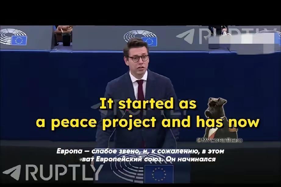 比利时议员怒喷欧盟说:“欧盟组建是为了赚钱而不是为了花钱，欧盟不是为战争成立的。