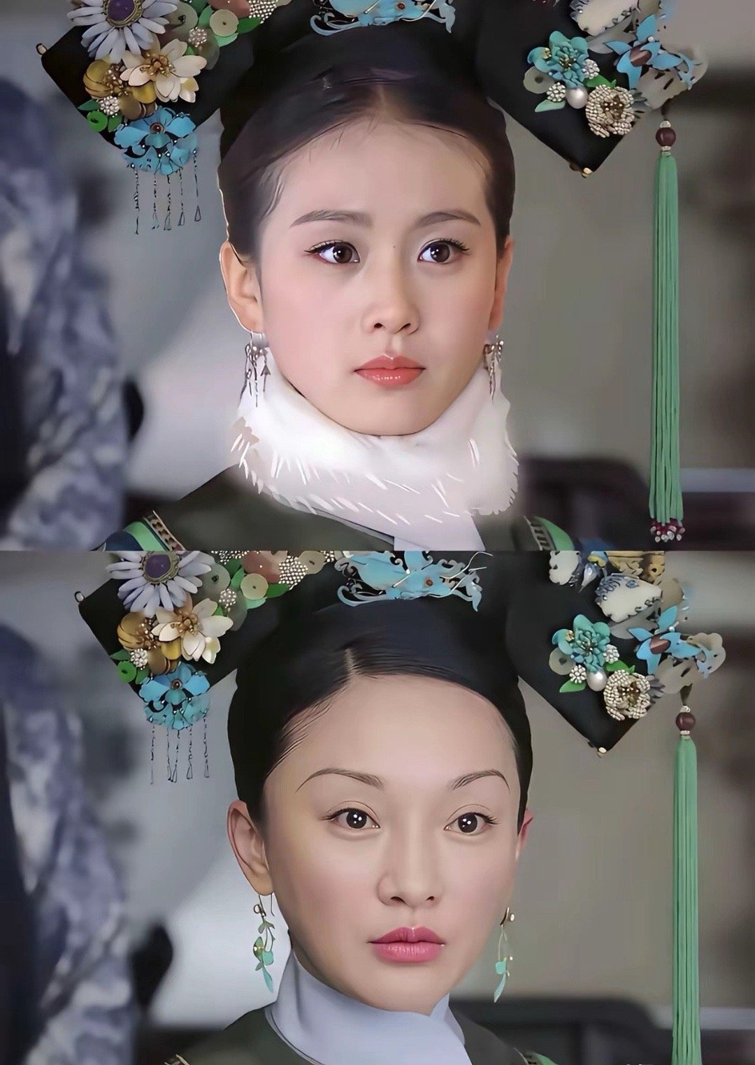 原来这套妆造并不丑啊！