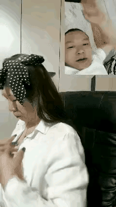 70瞬间变17，这美颜的力量太强大了，老太太瞬间变美女，网友想见面，一见这个模样