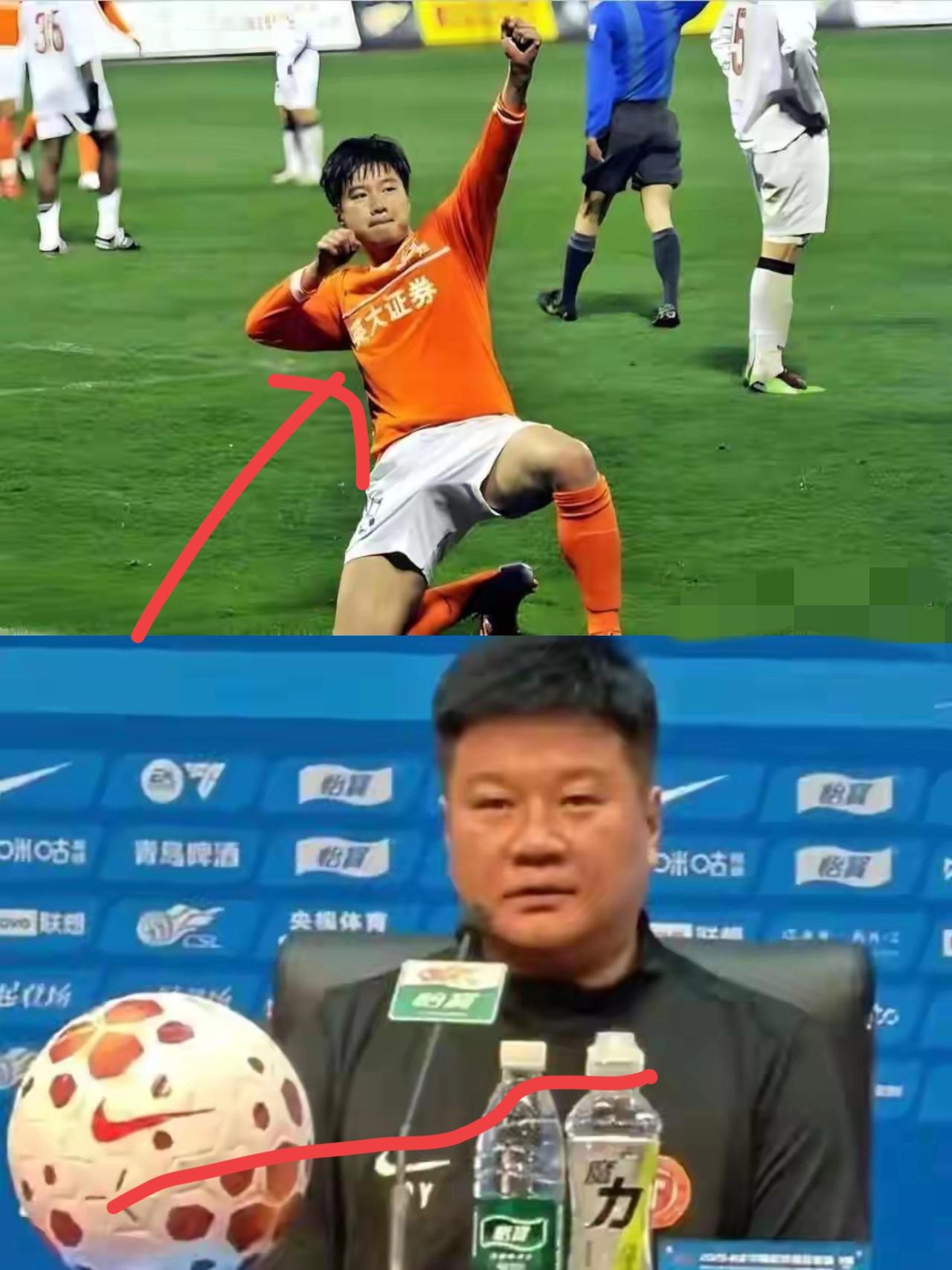 让人泪目！李金羽赛后口误称“鲁能”，让山东老球迷集体瞬间破防中超首轮泰山3-