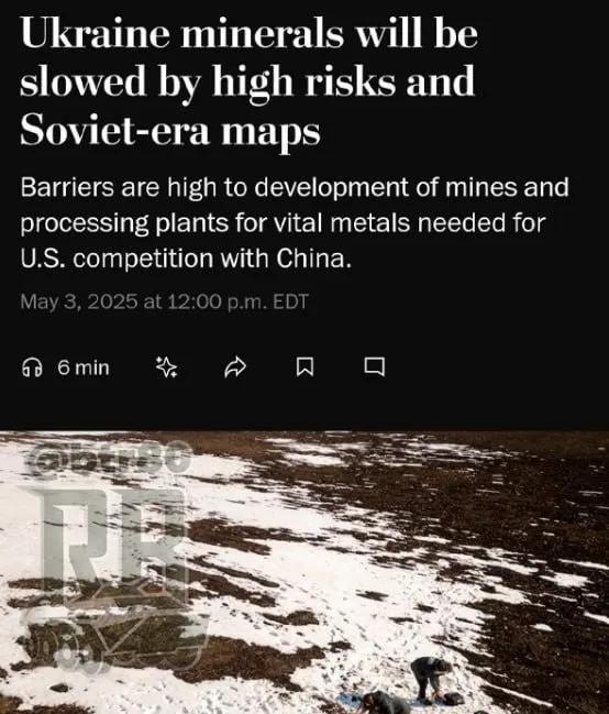 美乌稀土金属协议：“价值"极不确定《华盛顿邮报》撰文称，美国和乌克兰之间的矿