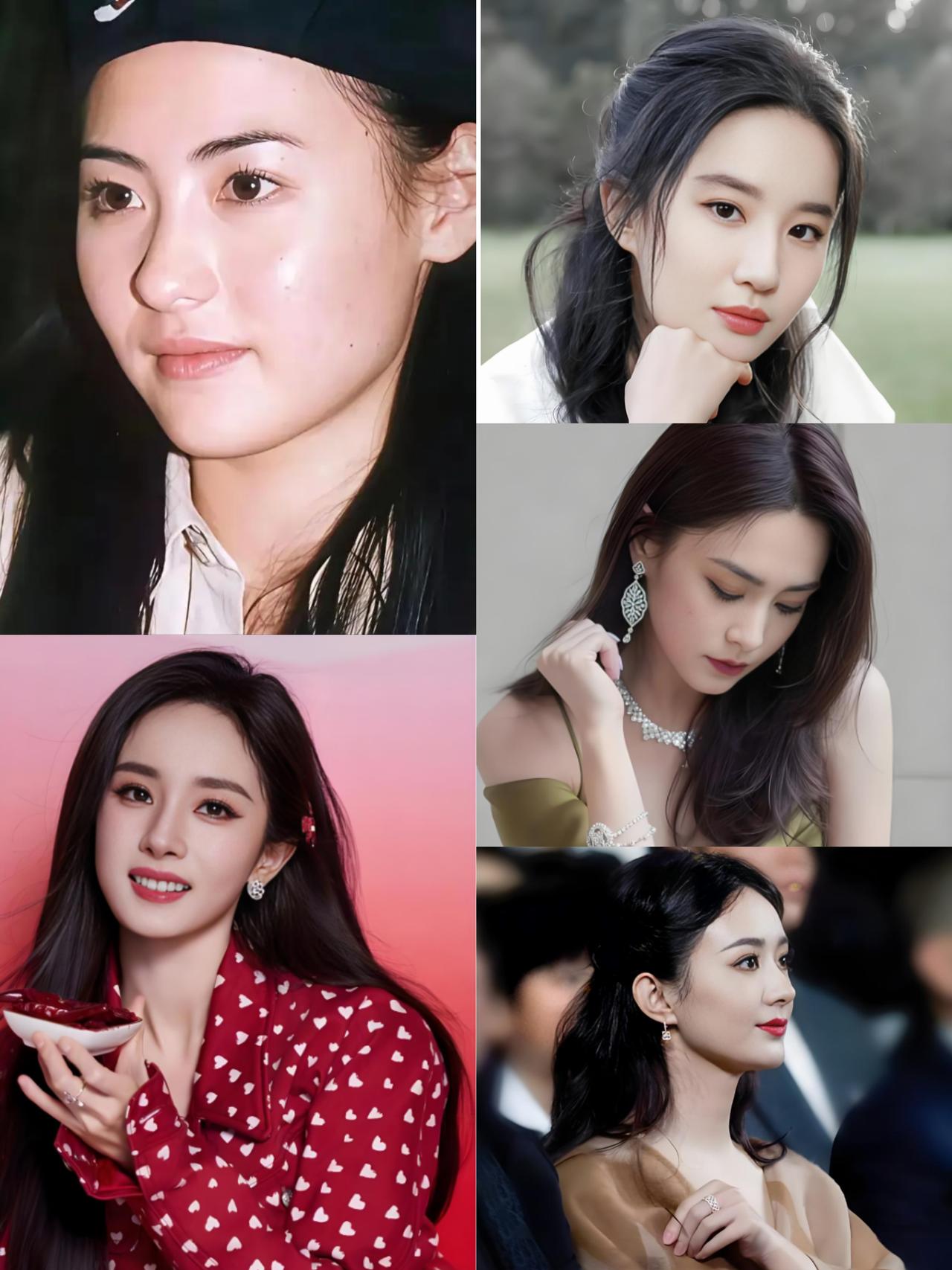 中国最美女星前十，综合颜值、名气、影响力个人向：1.刘亦菲（神颜国民度断层）