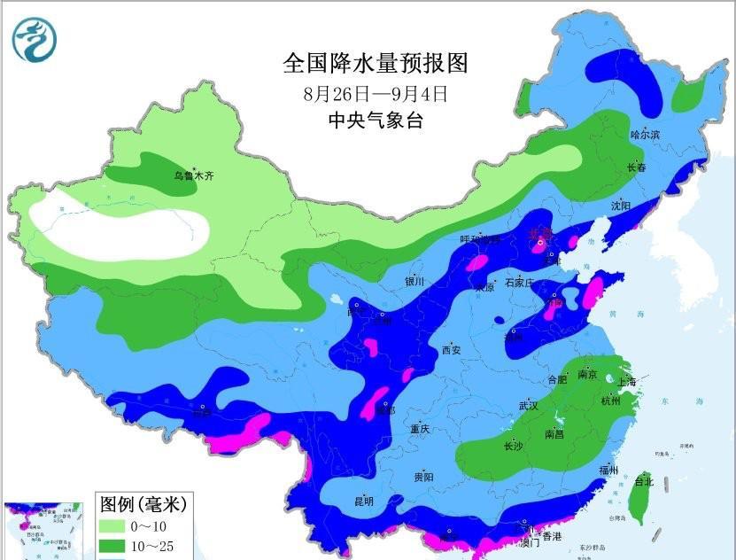 根据中央气象台预报，未来十天我国华南中南部、华北中东部、东北南部降雨偏多，江淮、