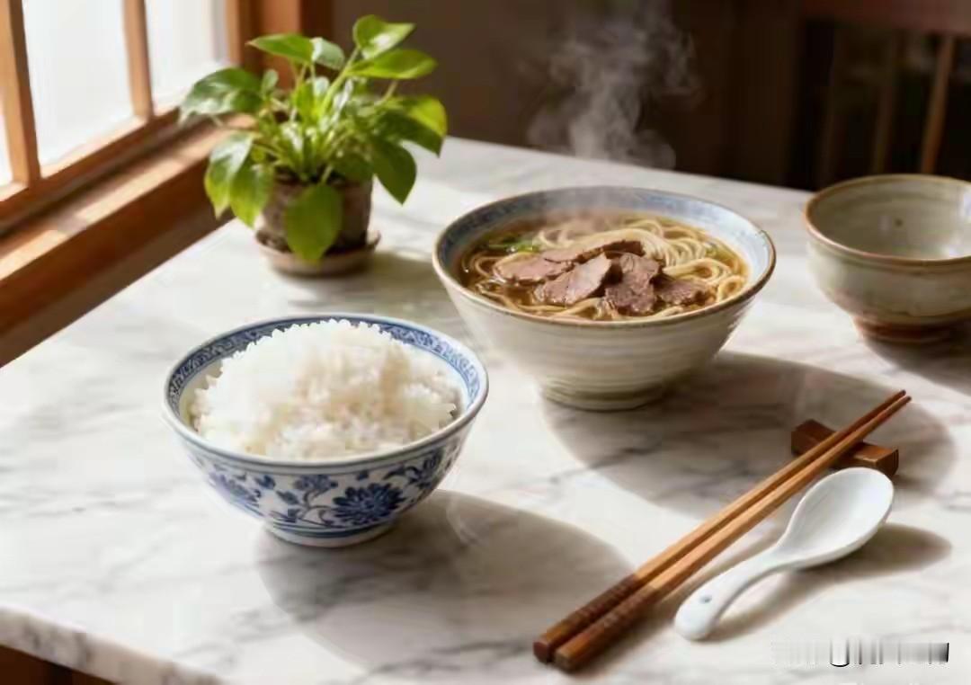 以后改吃米饭，少吃面食，前段时间吃面食因有嚼劲好吃，吃面食吃的多，感觉胖了[我想