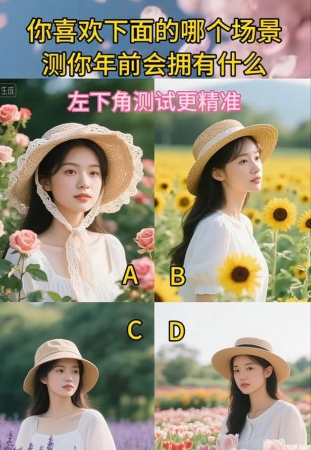 心理测试1352，你喜欢下面哪个场景，测试年前你会拥有什么？#晒图笔记大赛#
