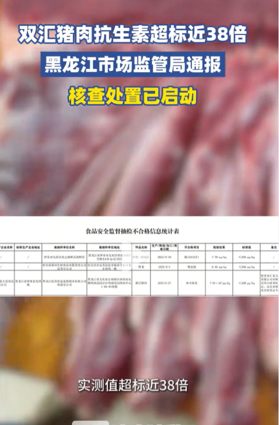 这次双汇猪肉检出的是林可霉素（Lincomycin），这是由链霉菌产生的林可酰胺