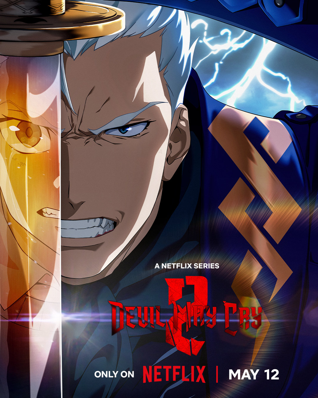 《鬼泣》动画第二季双视觉图「但丁」×「维吉尔」公开，本作将于5月12日在Netf