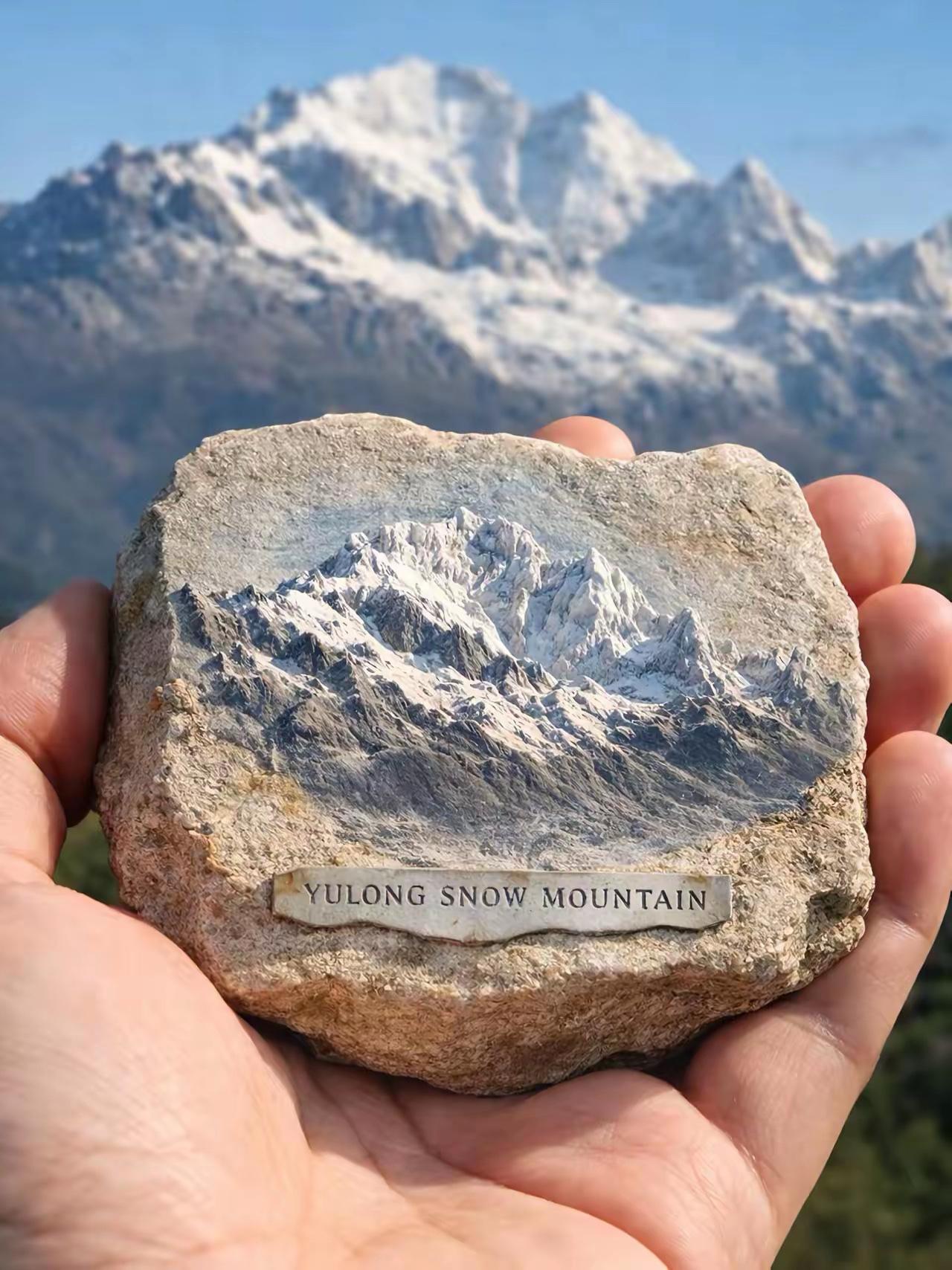 这是雪山留下的一小部分。