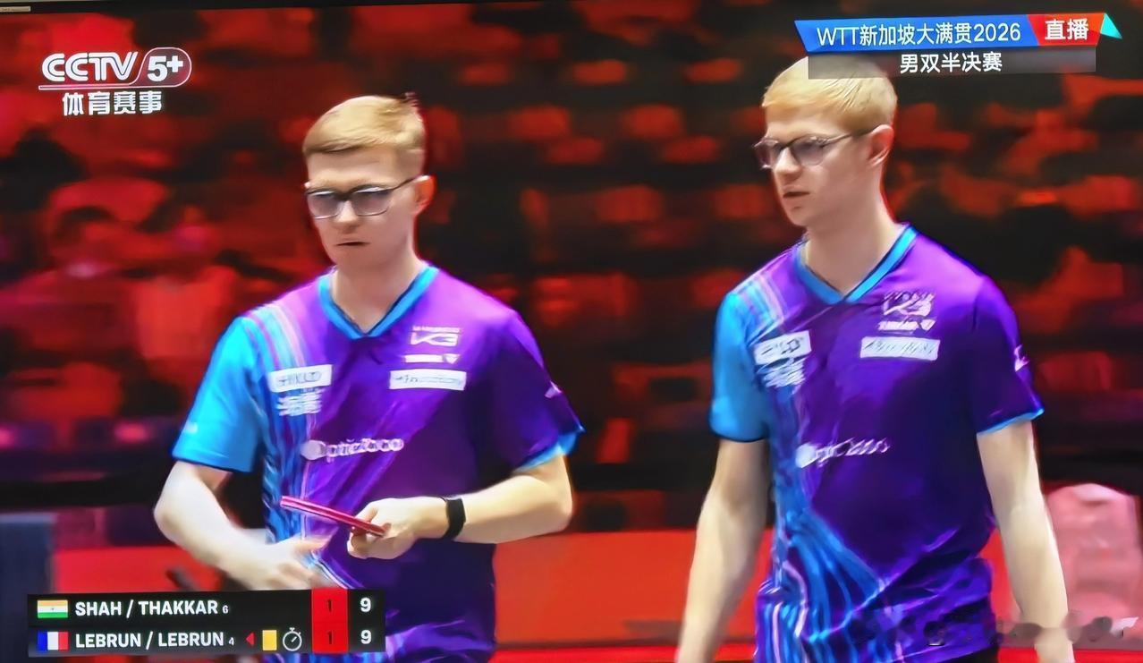 刚刚，一个别出心裁的记录诞生了:今天，新加坡大满贯男子双打刚刚结束了一场半决赛