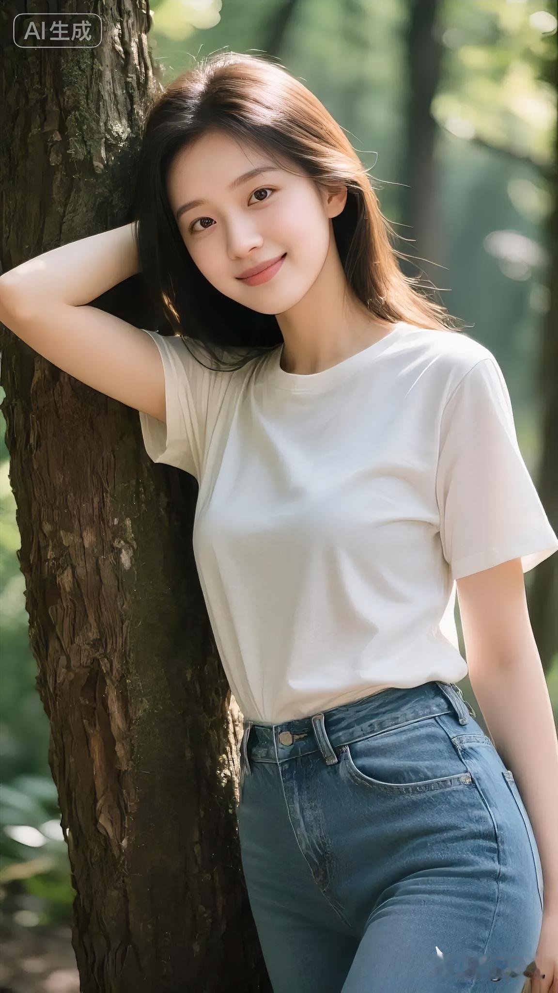 林间倚树沐清光，风拂尘心俗虑忘。偷得浮生片刻静，一襟绿意纳_____？