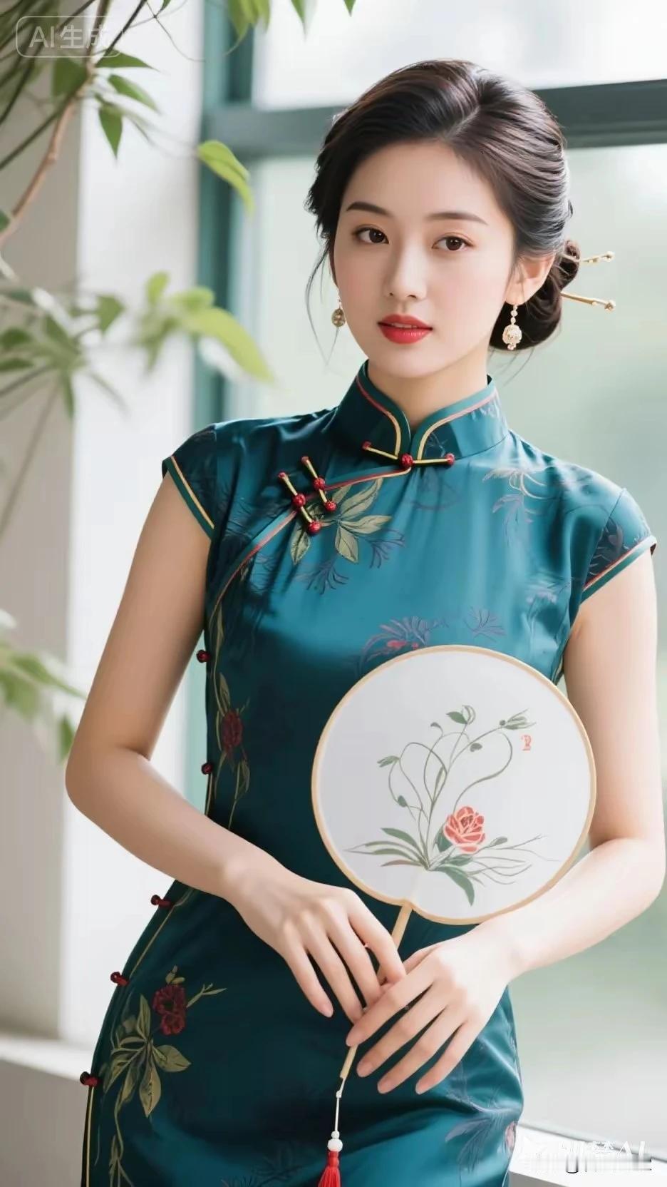 中华旗袍，文化传承国风古韵，现代自信。旗袍女人，优雅诠释。旗袍之美，美在修