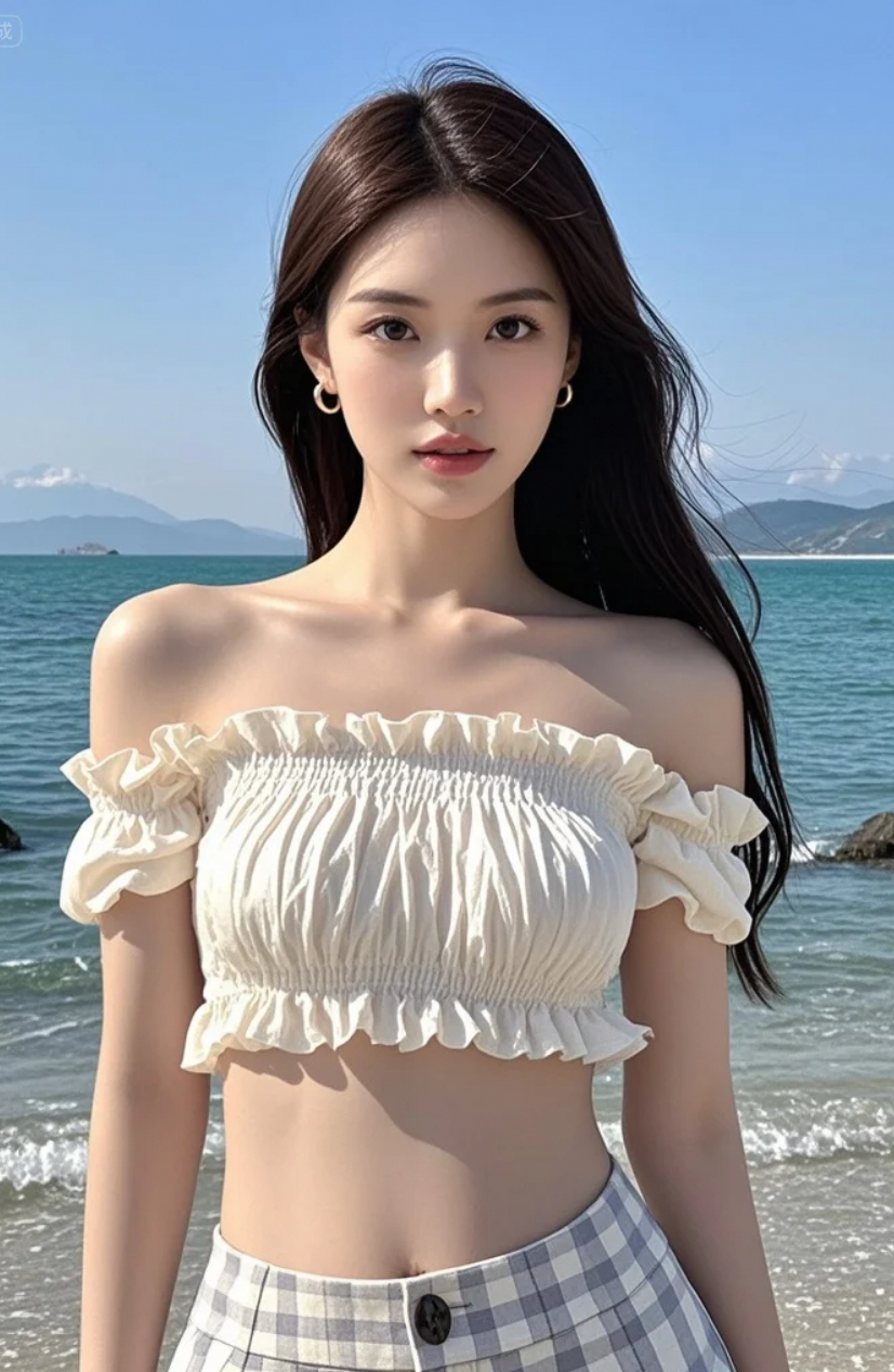 海风中的长发，飘成一面自由的旗