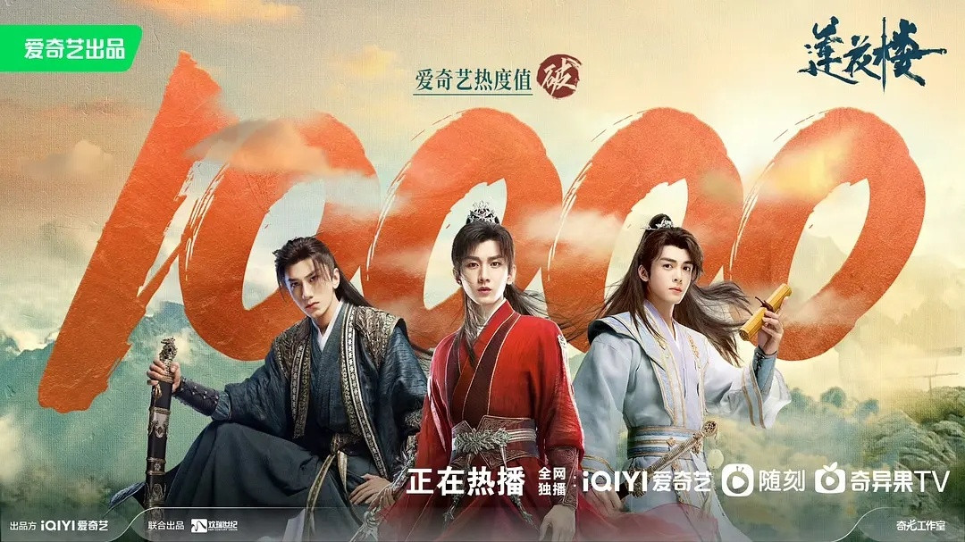 陈都灵不声不响三平台破万女主了！