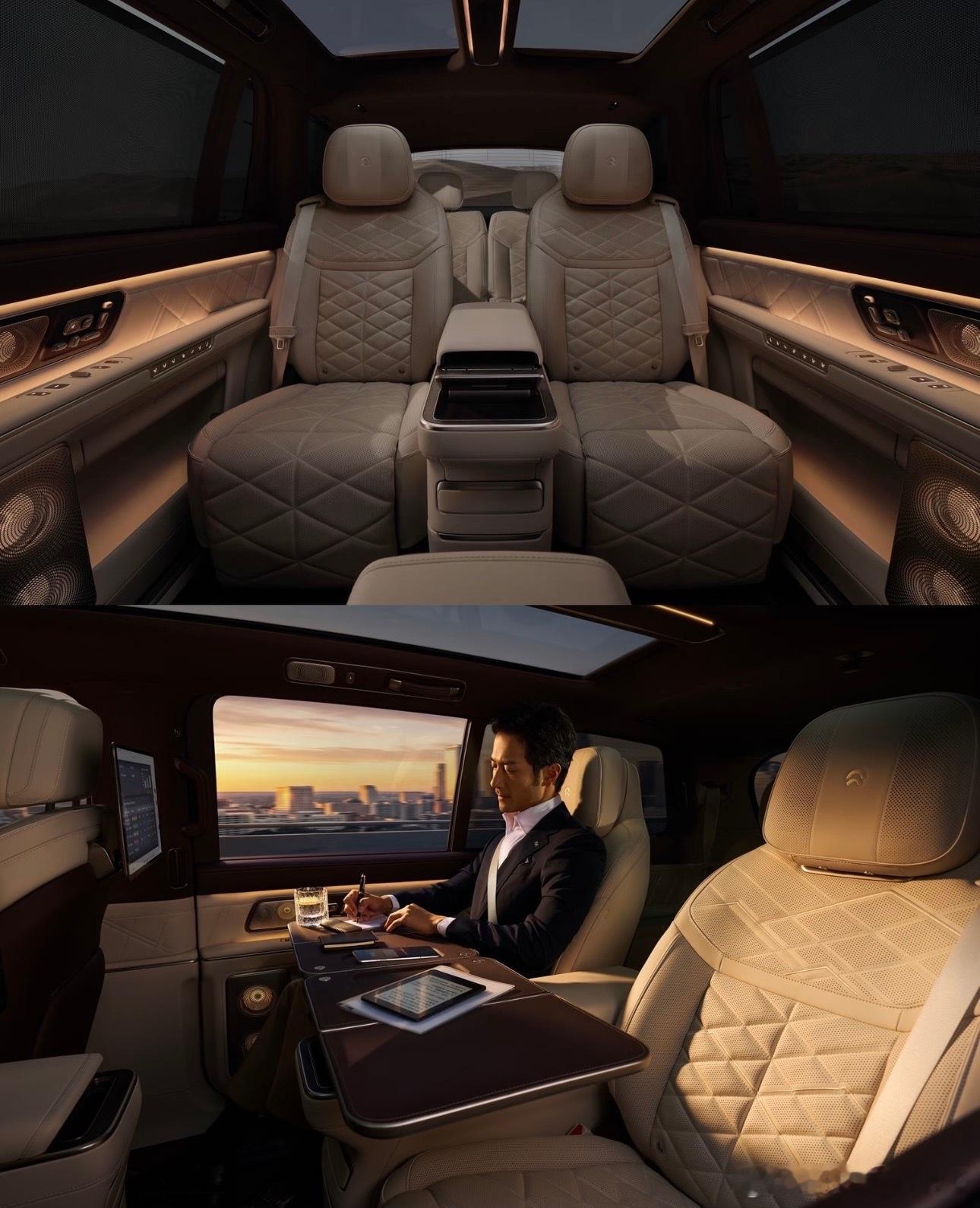 蔚来ES9真没必要选过道版三排上下车很宽敞，很方便当然你每天出门都是5-6人的