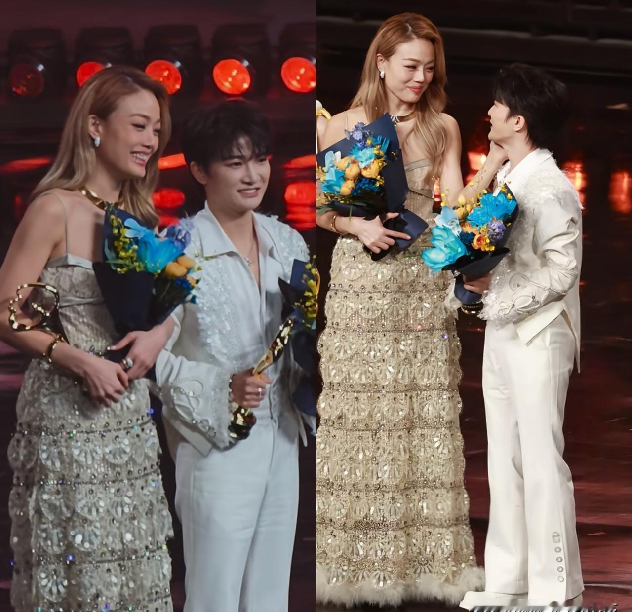 内娱有个怪现象：越是漂亮、咖位越大的女明星，跟周深站在一起，越像他“妈”。别