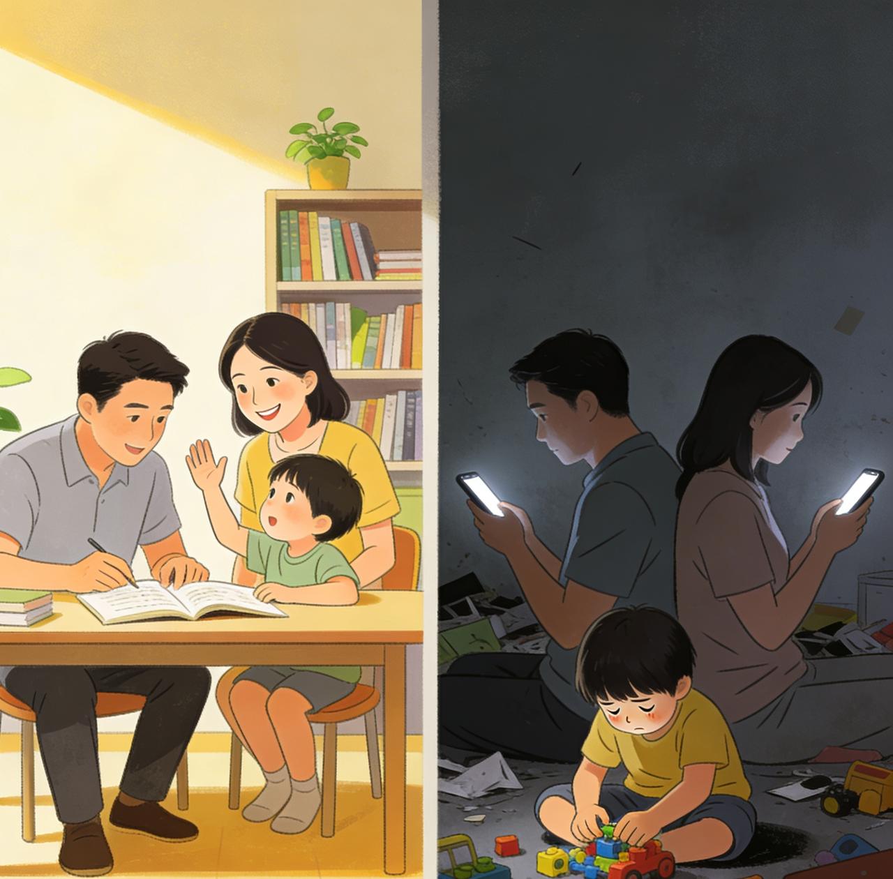 一位妈妈哭着问我：为什么我孩子越来越像我最讨厌的样子？我回答她：因为成功的家教