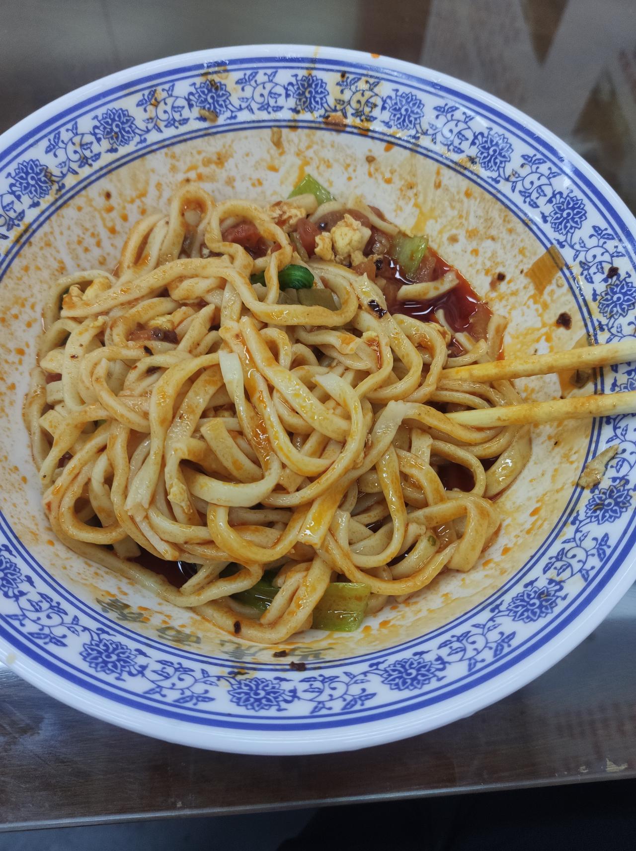 分享我这周有趣的事：这碗面不错，非常不错，软软糯糯的