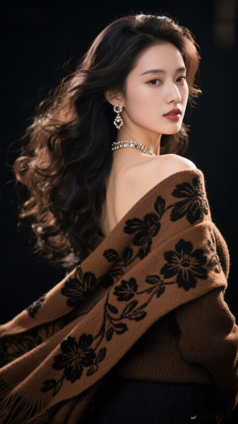 优雅黑发，闪耀珠宝，复古风穿搭，尽显女性魅力！什么样的女人，最能让男人喜欢