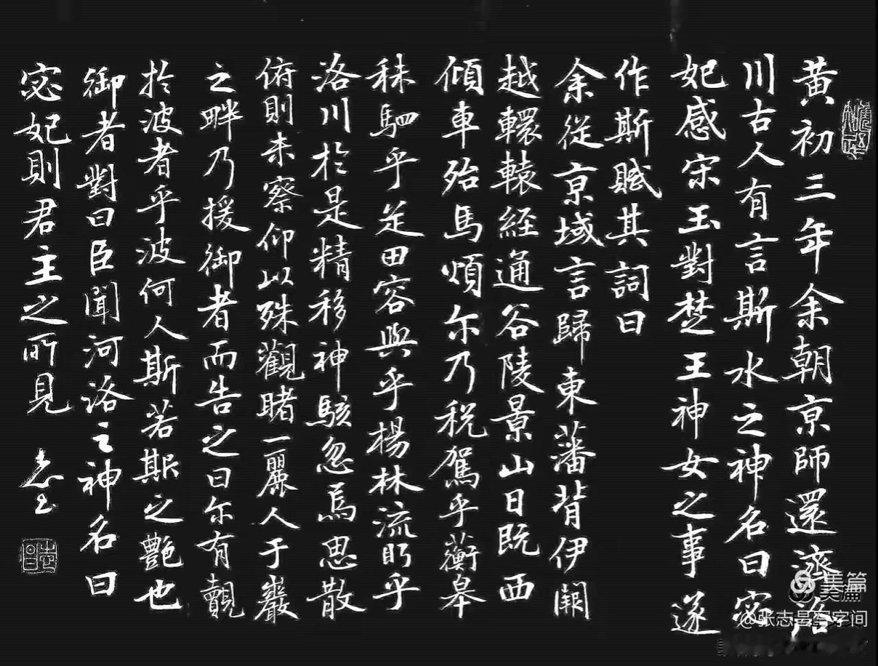 我写赵孟頫《洛神赋》